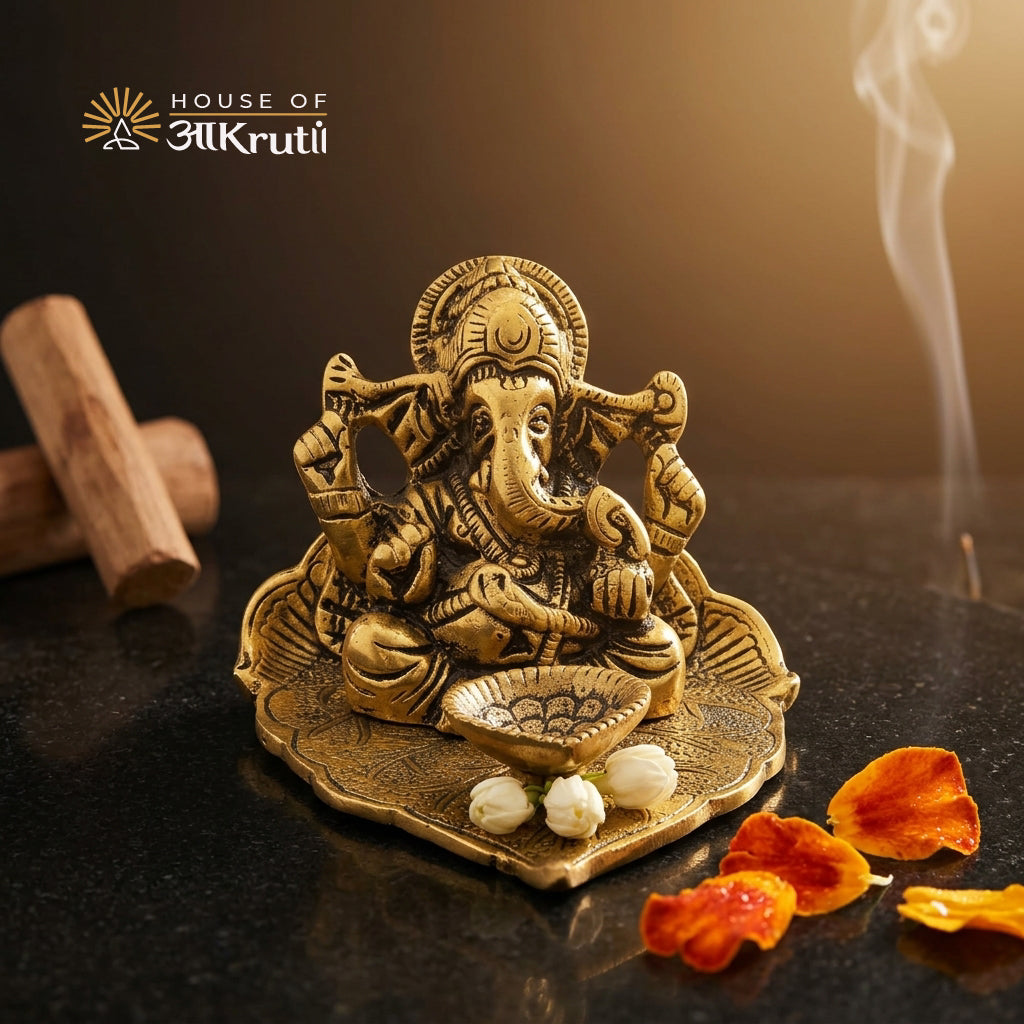 HOA ગણેશ તેલ દીપક દિયા – 4.5x3.5 ઇંચ