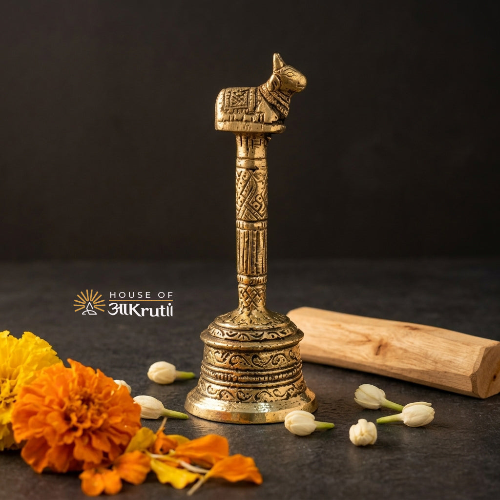 HOA Nandi Pooja Ghanti – 6.3 x 2 inches