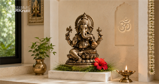 The Significance of the Left-Trunk Brass Ganesha (Vamamukhi) for Home Mandirs