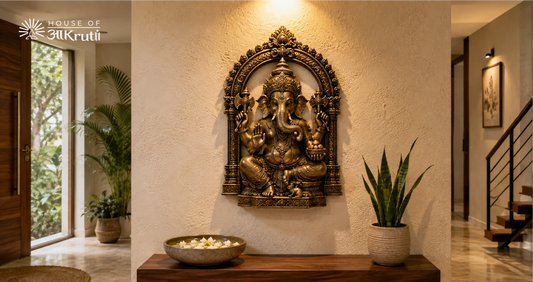 5 Ways to Style Brass Ganesha Wall Hangings Near Your Foyer Entrance
