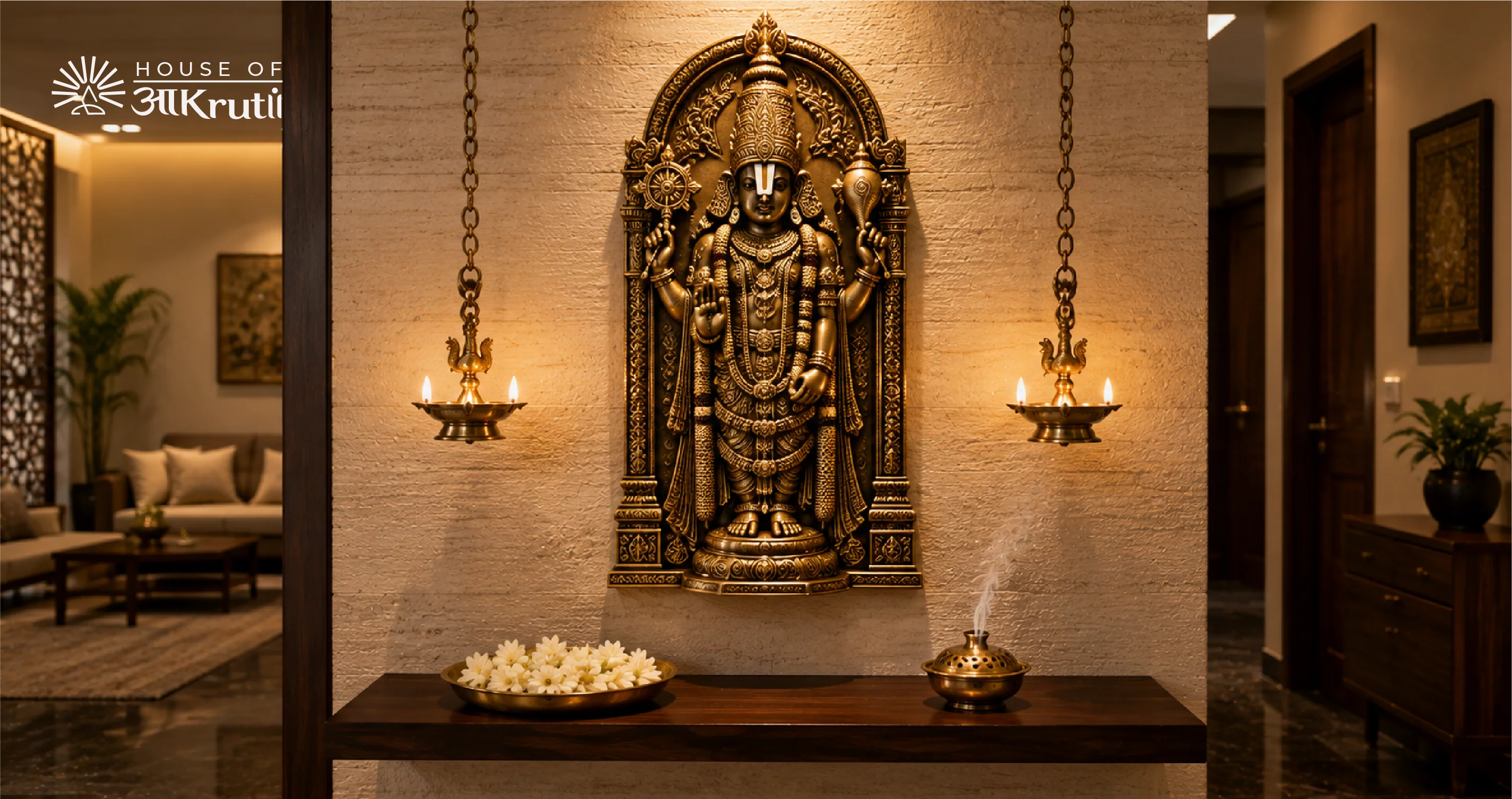 The Sacred Symbolism of Venkateswara Balaji Wall Hangings