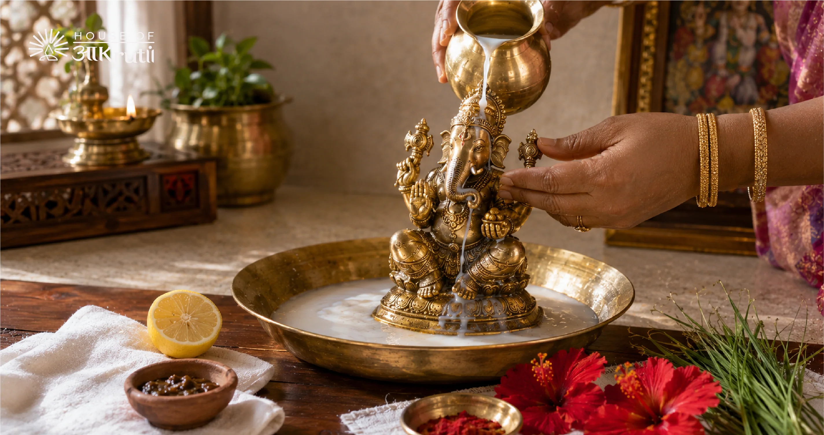 How to Clean, Consecrate, and Adorn Brass Deities for Pooja