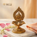HOA Ganesh Metal Diya – 4.5x2.5 Inches