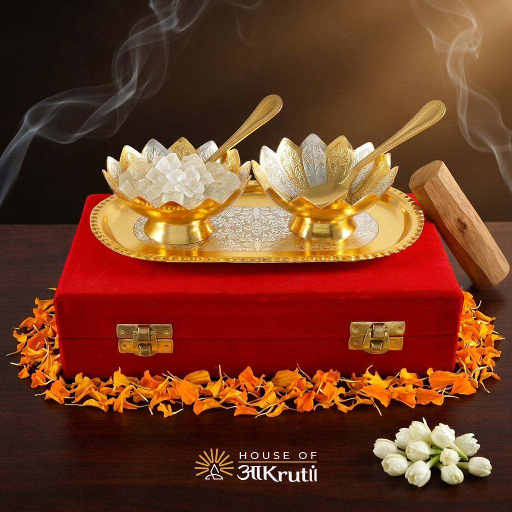 HOA Kamal Bowl Set of 5 Pcs Silver Plated – 3.5 Inch