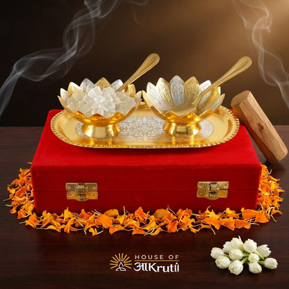 HOA Kamal Bowl Set of 5 Pcs Silver Plated – 3.5 Inch