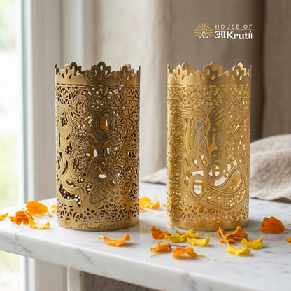 HOA Metal Candle Holder – 4.7 x 3.1 Inches