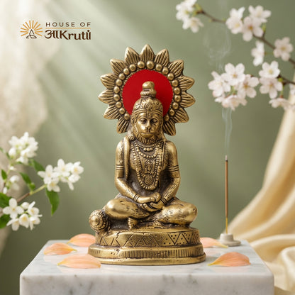HOA Metal Hanumanji Idol – 5.9 x 3.5 Inches