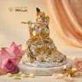 HOA Radha Krishna Metal Statue – 3.1 x 3.1 Inches