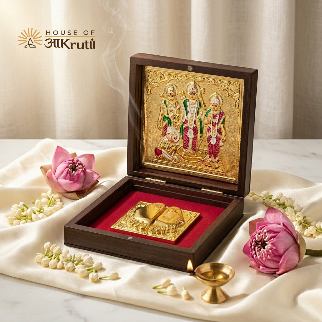 HOA Ramdarbar Silver Plated Photo Frame – 4x4 Inch
