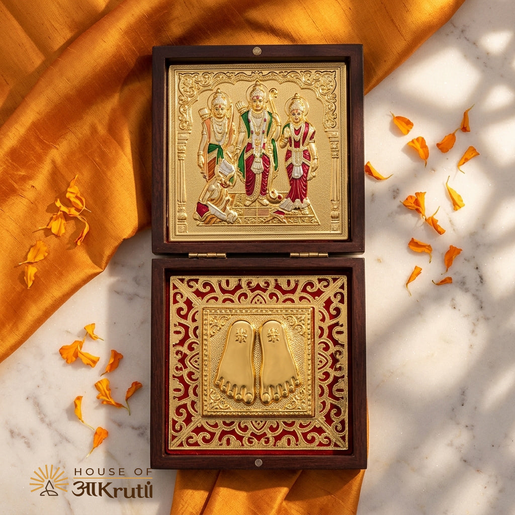 HOA Ramdarbar Silver Plated Photo Frame – 4x4 Inch