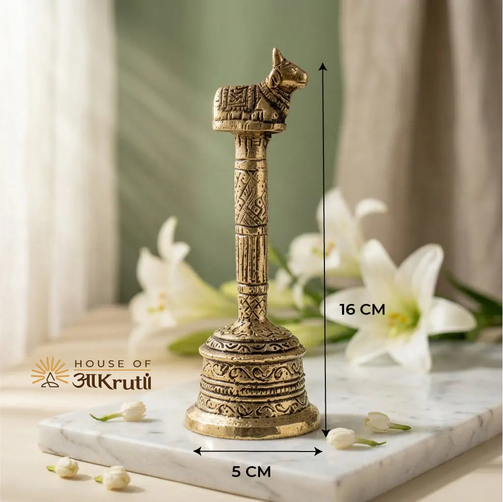 HOA Nandi Pooja Ghanti – 6.3 x 2 inches